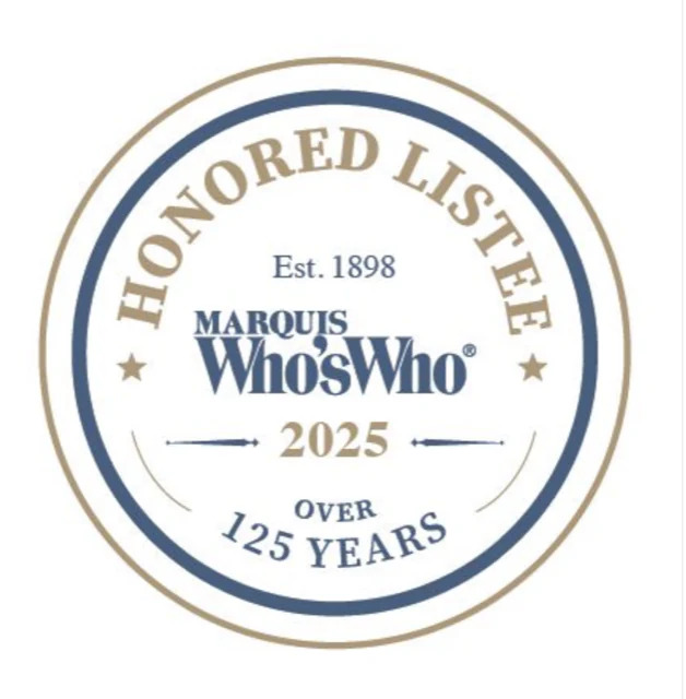 Marquis Who's Who Honored Listee 2025 badge